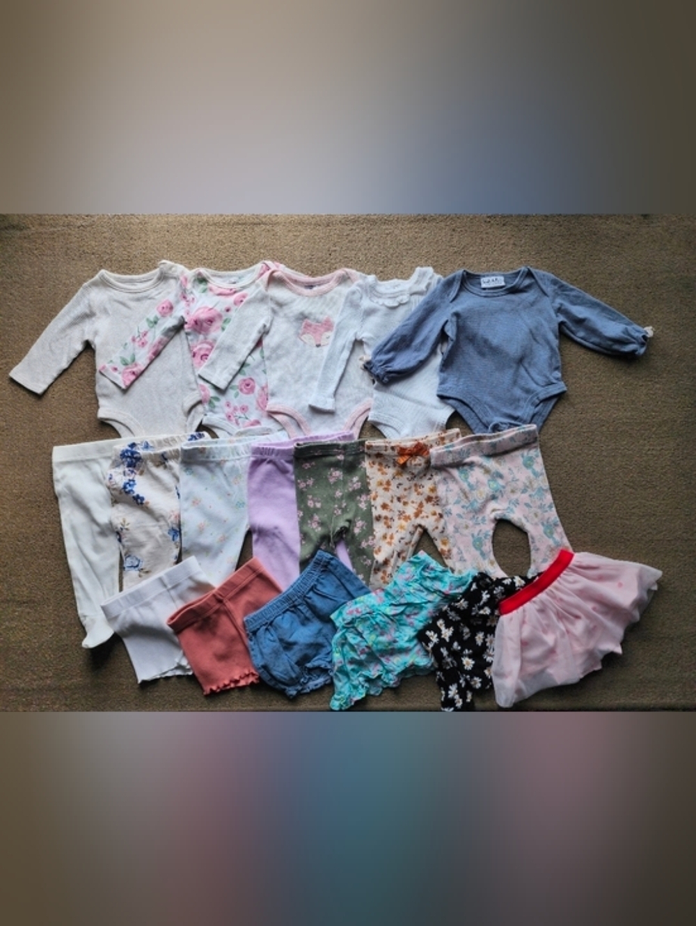 18 Pieces Mixed Color Matching Sets - Floral & Solid Pieces